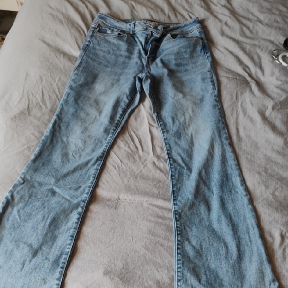 Classic Blue Women's Jeans Midrise, Flare